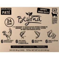 Purina Beyond Grain-Free Pate 4 Flavors Variety Pack Canned Cat Food
