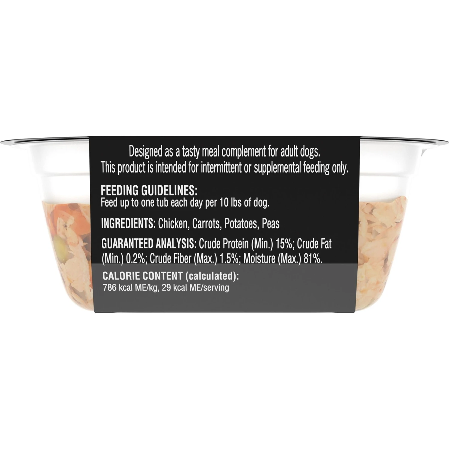 Cesar Simply Crafted Chicken, Carrots, Potatoes & Peas Limited-Ingredient Adult Wet Dog Food Topper 4 Cesar Simply Crafted Chicken, Carrots, Potatoes & Peas Limited-Ingredient Adult Wet Dog Food Topper - Image 2