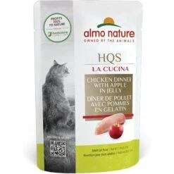 Almo Nature HQS La Cucina Chicken With Apple Grain-Free Cat Food Pouches