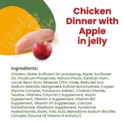 Almo Nature HQS La Cucina Chicken With Apple Grain-Free Cat Food Pouches -Blue Buffalo Shop 141496 PT3. AC SS1800 V1639524708