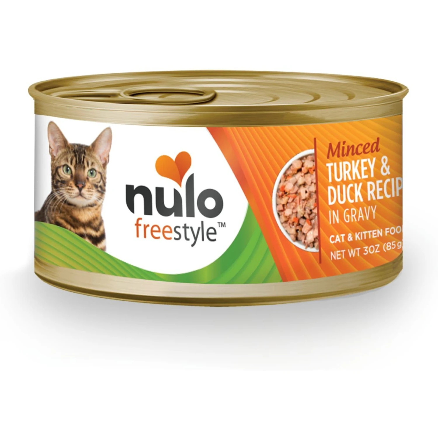 Nulo Freestyle Minced Turkey & Duck In Gravy Grain-Free Canned Cat & Kitten Food 3 Nulo Freestyle Minced Turkey & Duck In Gravy Grain-Free Canned Cat & Kitten Food