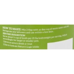 Nature's Logic Dehydrated Turkey Bone Broth Dog & Cat Food Topper 13 Nature's Logic Dehydrated Turkey Bone Broth Dog & Cat Food Topper -Blue Buffalo Shop 141682 PT5. AC SS1800 V1591127239