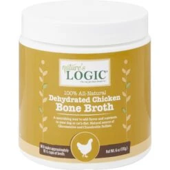 Nature's Logic Dehydrated Chicken Bone Broth Dog & Cat Food Topper