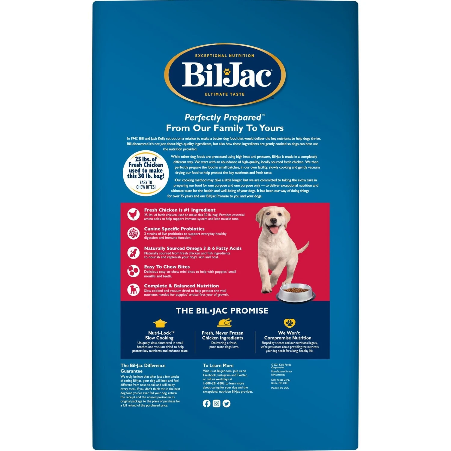 Bil-Jac Puppy Select Chicken Recipe Dry Dog Food 5 Bil-Jac Puppy Select Chicken Recipe Dry Dog Food - Image 3