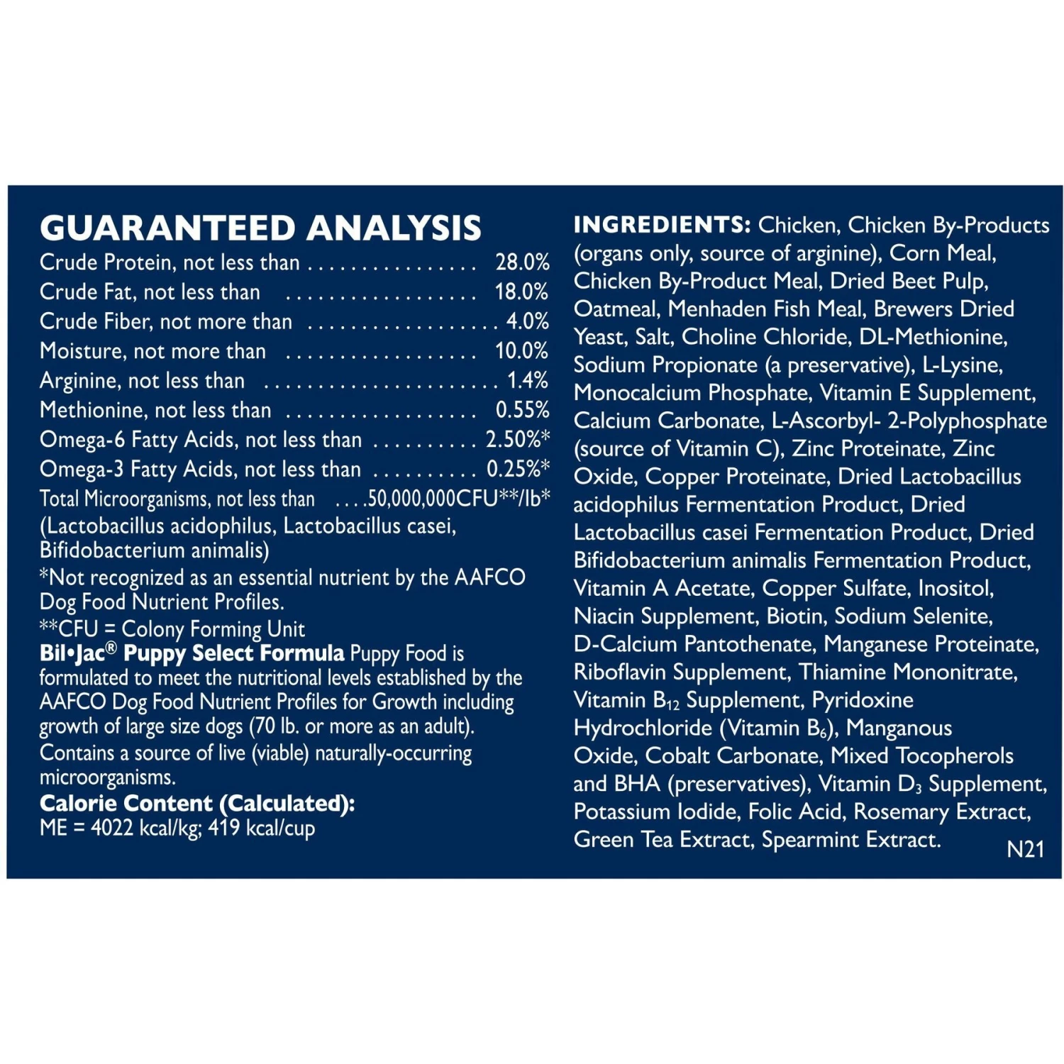 Bil-Jac Puppy Select Chicken Recipe Dry Dog Food 7 Bil-Jac Puppy Select Chicken Recipe Dry Dog Food - Image 5