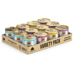 Weruva Classic Cat Food Variety Pack Wowzer Meowzer Wet Cat Food, 10-oz Can, 12 Count