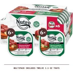 Nutro Grain-Free Simmered Beef Stew & Savory Lamb Stew Cuts In Gravy Variety Pack Adult Wet Dog Food Trays -Blue Buffalo Shop 143052 PT2. AC SS1800 V1691417413