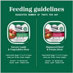 Nutro Grain-Free Simmered Beef Stew & Savory Lamb Stew Cuts In Gravy Variety Pack Adult Wet Dog Food Trays -Blue Buffalo Shop 143052 PT7. AC SS1800 V1691422012