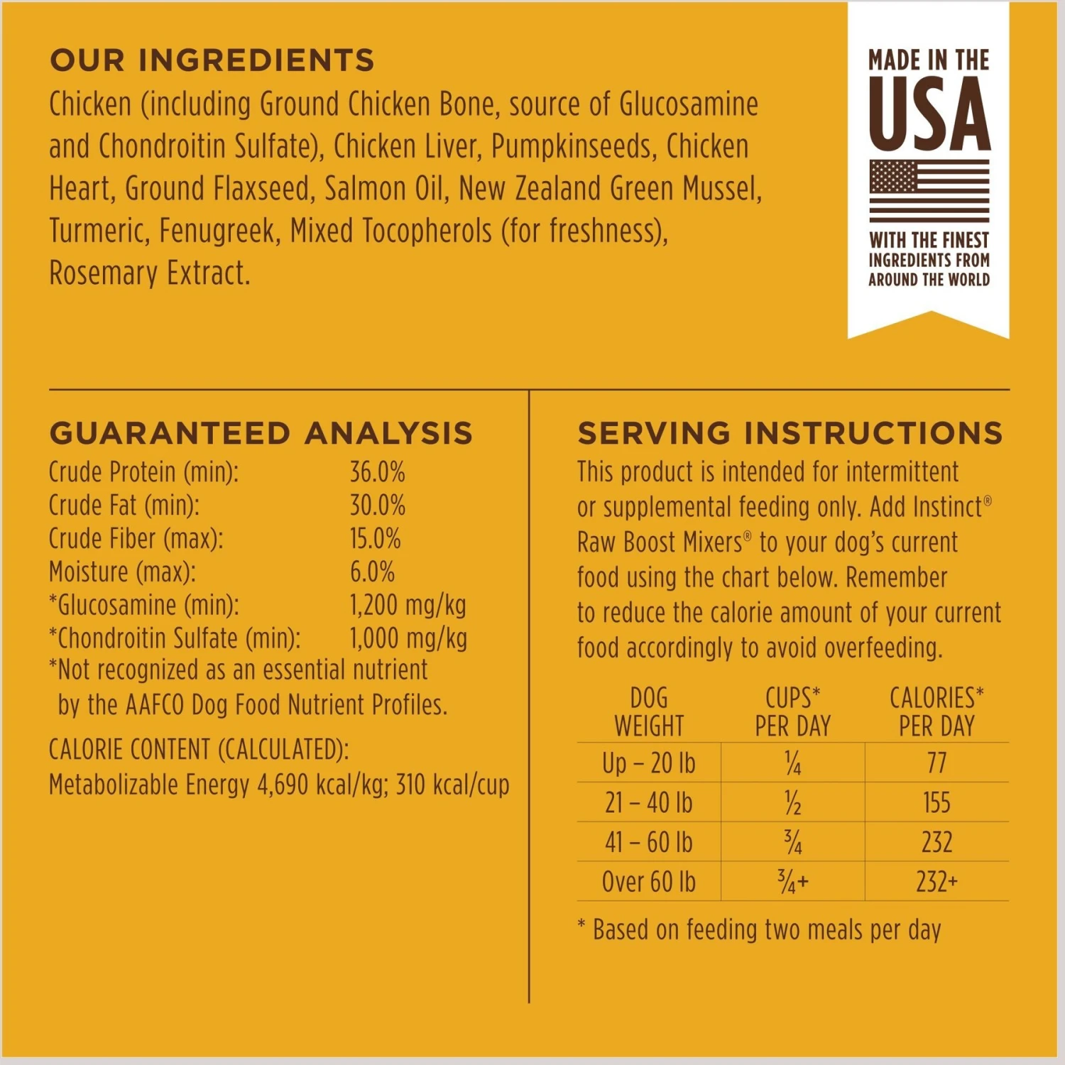 Instinct Freeze-Dried Raw Boost Mixers Grain-Free Mobility Support Recipe Dog Food Topper 9 Instinct Freeze-Dried Raw Boost Mixers Grain-Free Mobility Support Recipe Dog Food Topper - Image 7