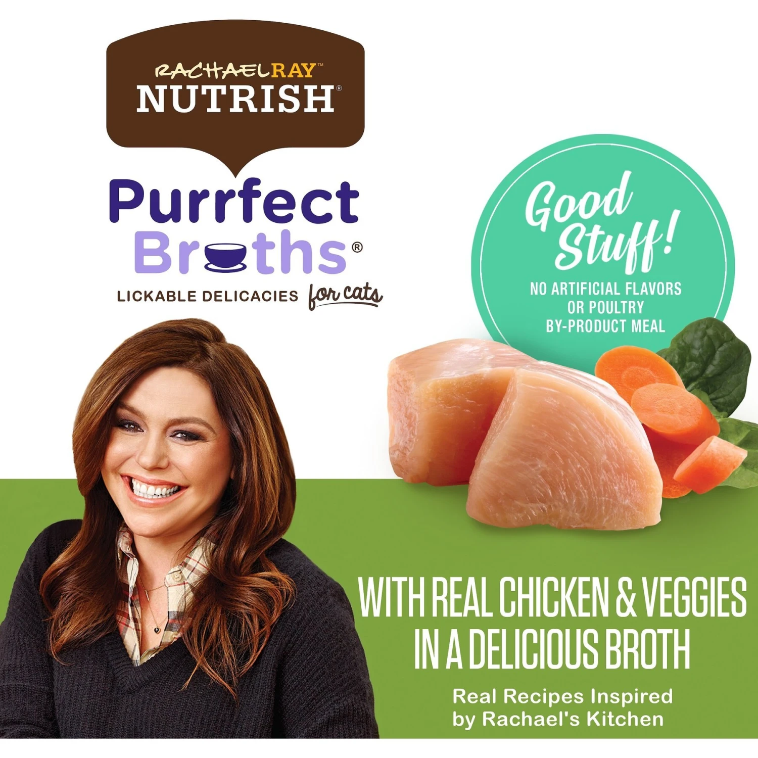 Rachael Ray Nutrish Purrfect Broths All Natural Grain-Free Classic Chicken Recipe Cat Food Topper 5 Rachael Ray Nutrish Purrfect Broths All Natural Grain-Free Classic Chicken Recipe Cat Food Topper - Image 3