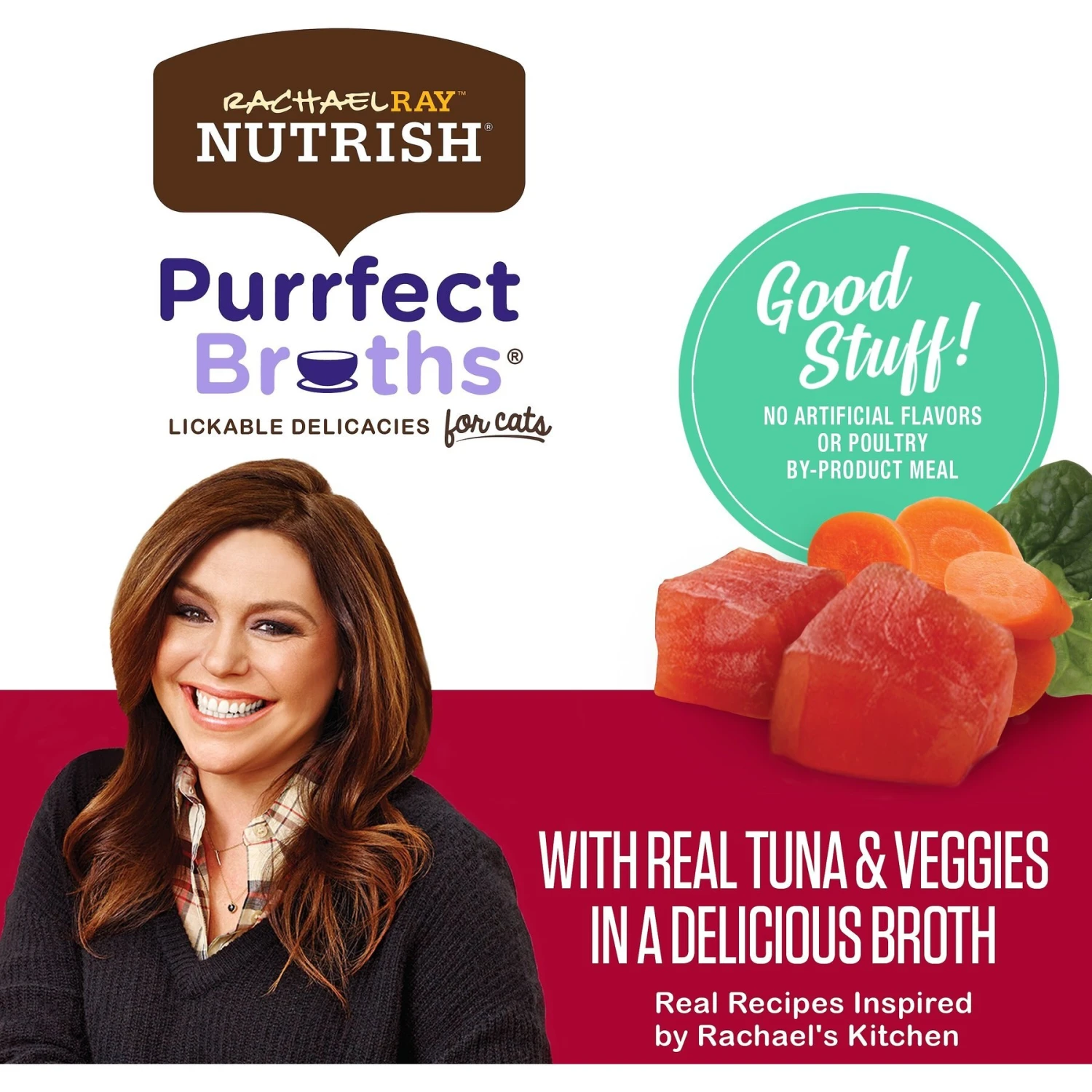 Rachael Ray Nutrish Purrfect Broths All Natural Grain-Free Tasty Tuna Recipe Cat Food Topper 5 Rachael Ray Nutrish Purrfect Broths All Natural Grain-Free Tasty Tuna Recipe Cat Food Topper - Image 3