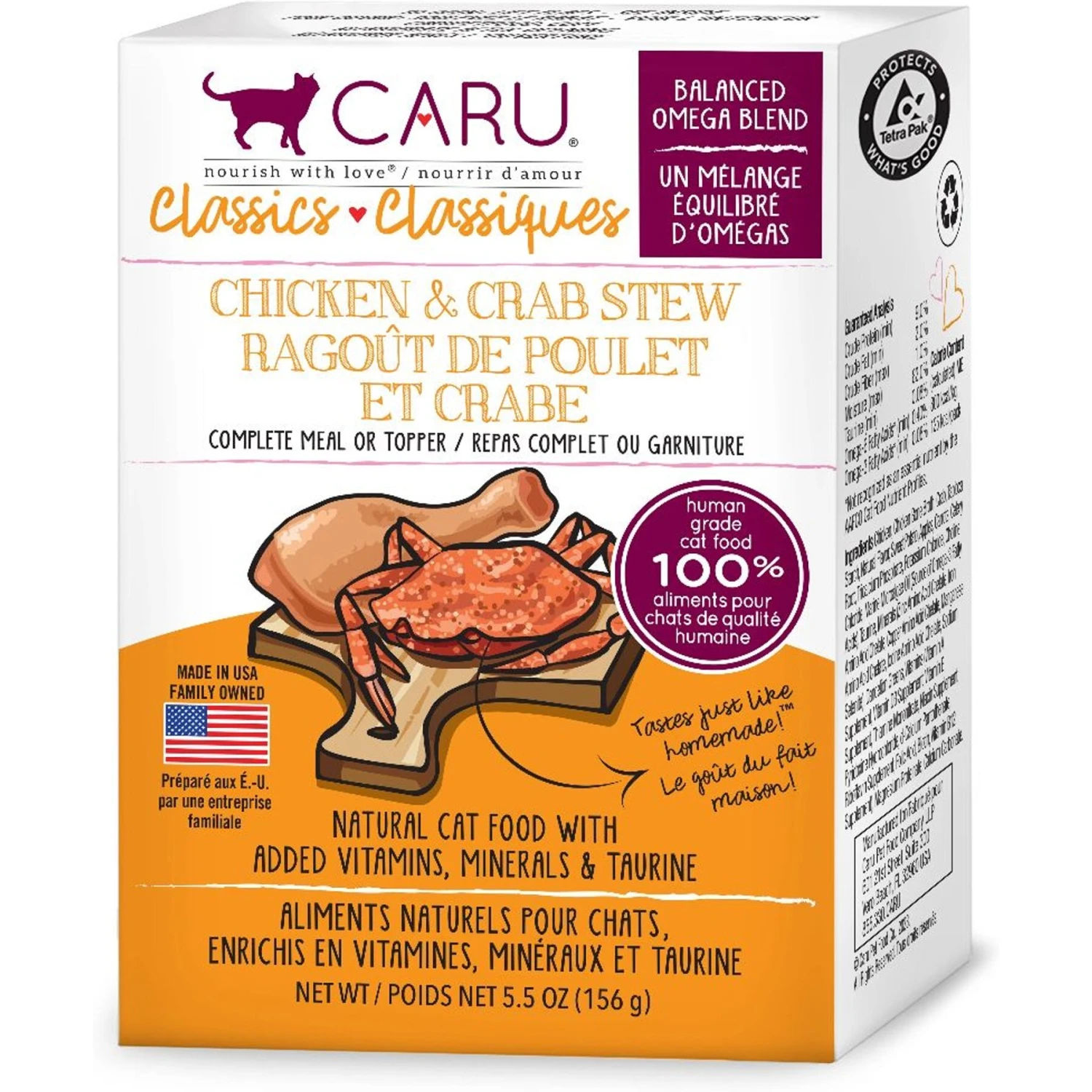 Caru Classic Chicken & Crab Stew Grain-Free Wet Cat Food 3 Caru Classic Chicken & Crab Stew Grain-Free Wet Cat Food