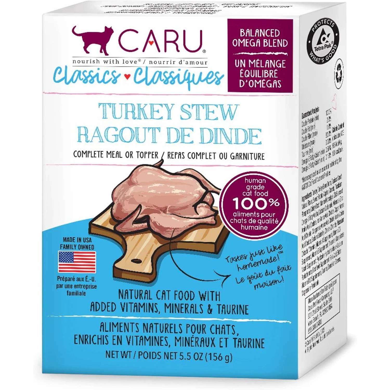 Caru Classic Turkey Stew Grain-Free Wet Cat Food 3 Caru Classic Turkey Stew Grain-Free Wet Cat Food