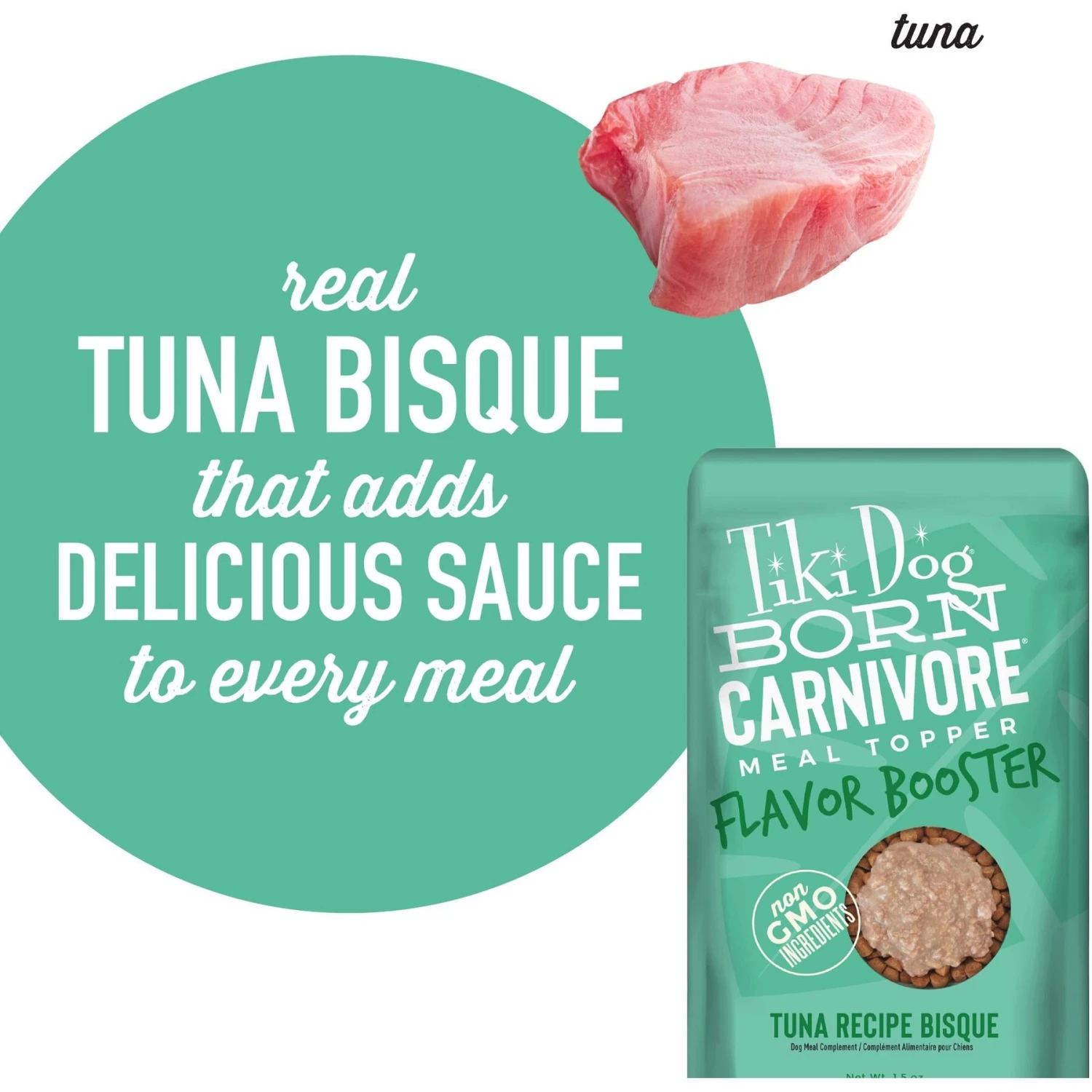 Tiki Dog Born Carnivore Flavor Booster Tuna Bisque Non-GMO Wet Dog Food Topper 8 Tiki Dog Born Carnivore Flavor Booster Tuna Bisque Non-GMO Wet Dog Food Topper - Image 6