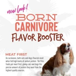 Tiki Dog Born Carnivore Flavor Booster Beef Bisque Non-GMO Wet Dog Food Topper -Blue Buffalo Shop 145236 PT6. AC SS1800 V1701796186