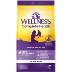 Wellness Complete Health Grain-Free Indoor Healthy Weight Chicken Recipe Natural Dry Cat Food