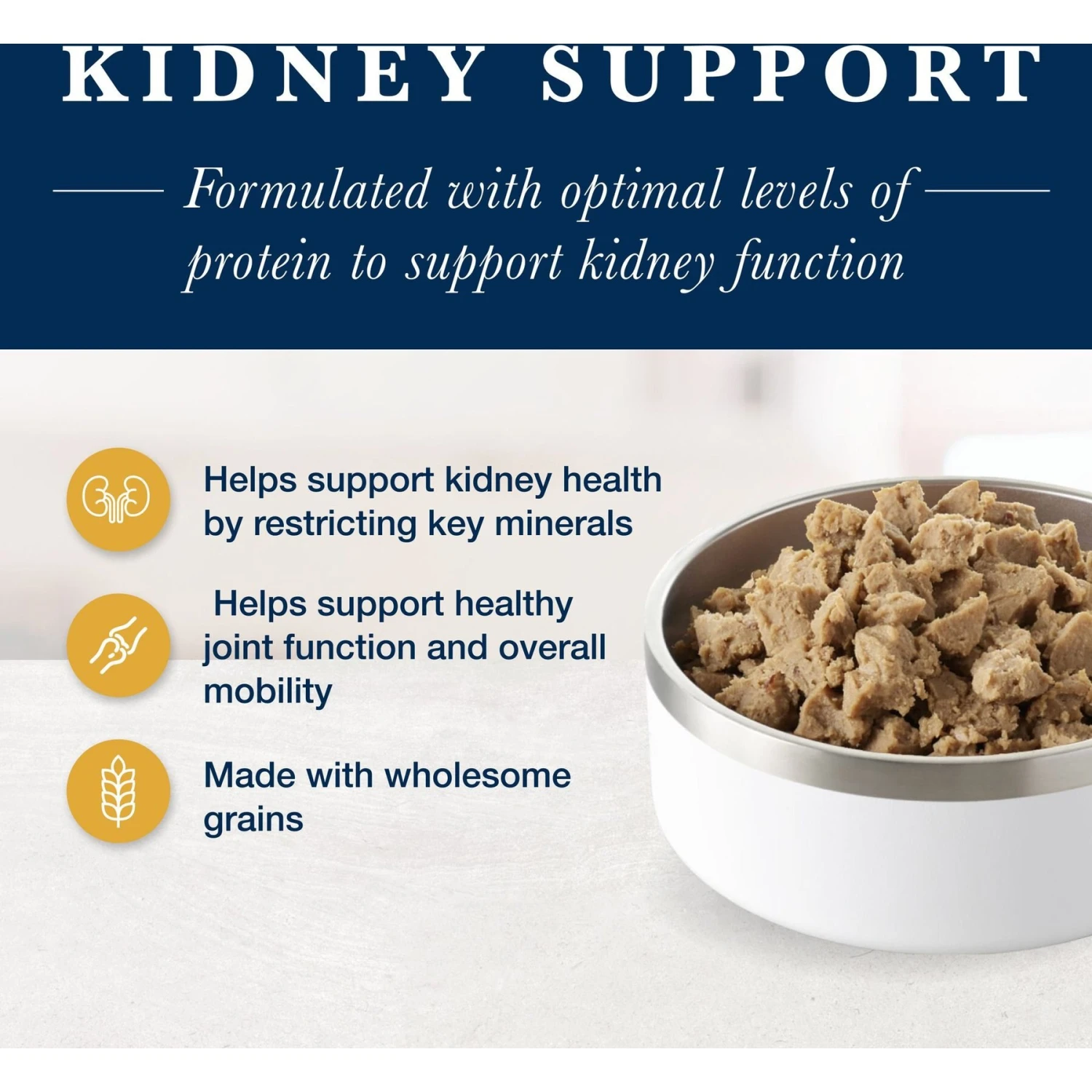 Blue Buffalo Natural Veterinary Diet K+M Kidney + Mobility Support Grain-Free Wet Cat Food 5 Blue Buffalo Natural Veterinary Diet K+M Kidney + Mobility Support Grain-Free Wet Cat Food - Image 3
