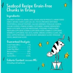 Tiny Tiger Chunks In Gravy Seafood Recipe Grain-Free Canned Cat Food 15 Tiny Tiger Chunks In Gravy Seafood Recipe Grain-Free Canned Cat Food -Blue Buffalo Shop 147756 PT5. AC SS1800 V1545428541