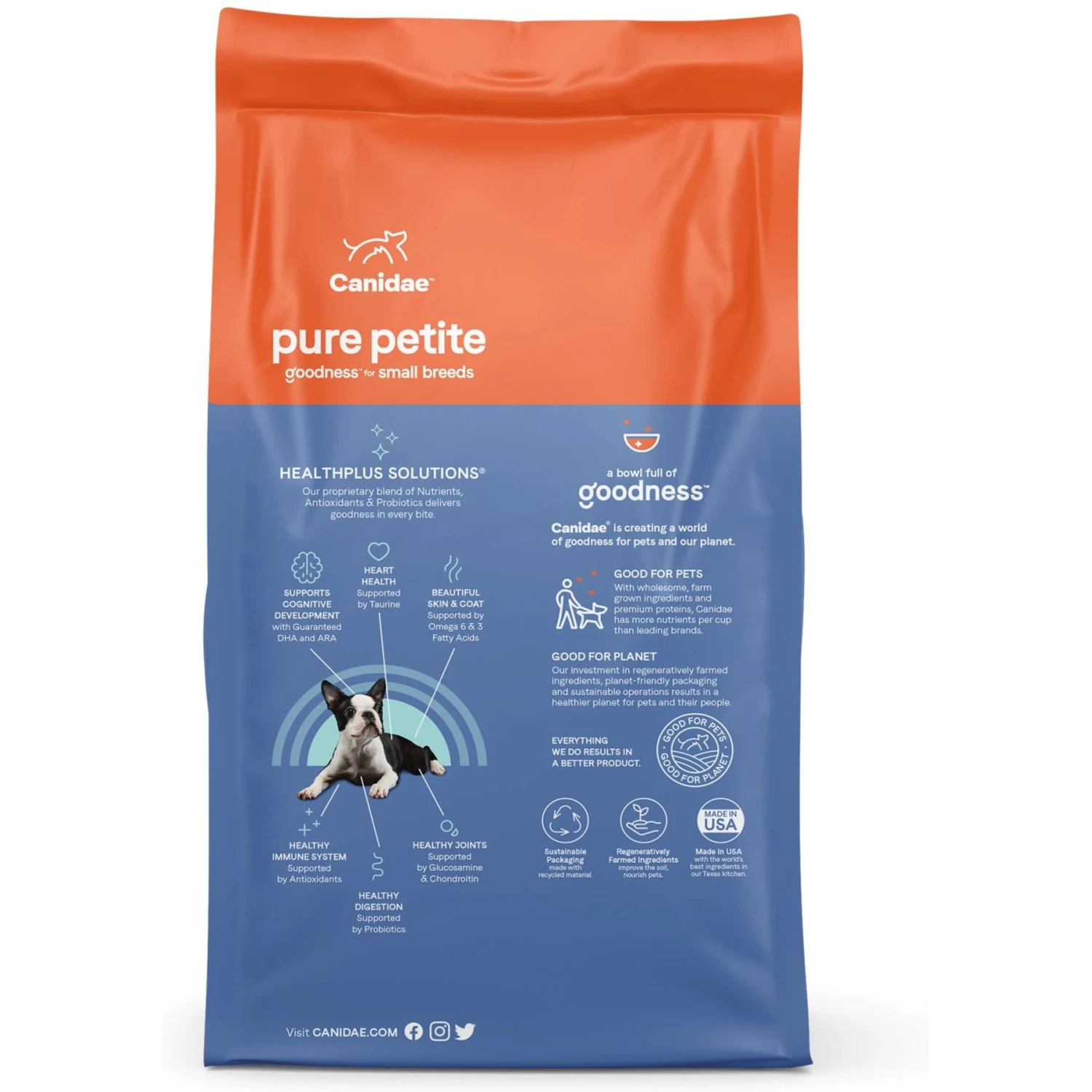 CANIDAE Grain-Free PURE Petite Salmon Formula Small Breed Puppy Limited Ingredient Freeze-Dried Raw Coated Dry Dog Food 5 CANIDAE Grain-Free PURE Petite Salmon Formula Small Breed Puppy Limited Ingredient Freeze-Dried Raw Coated Dry Dog Food - Image 3
