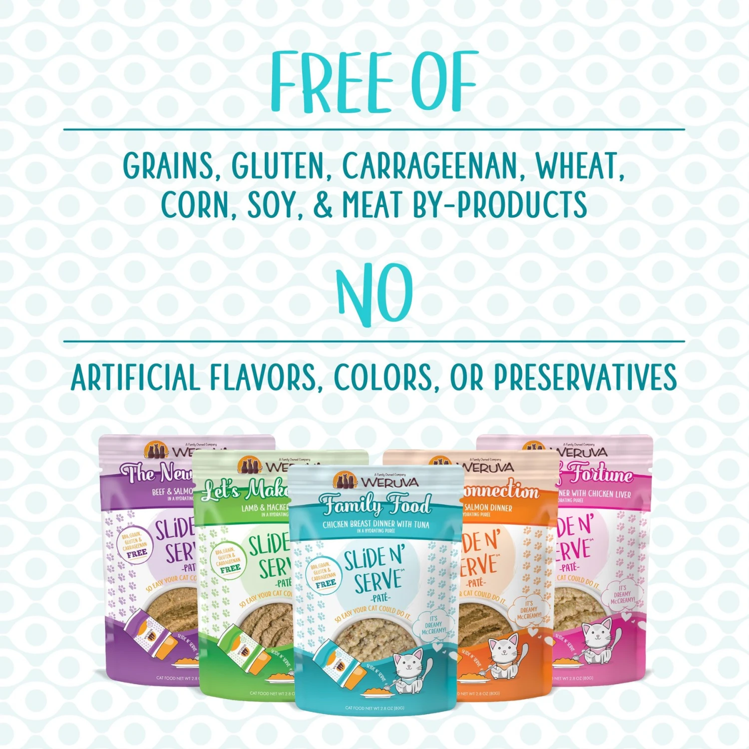 Weruva Slide N' Serve Jeopurrdy Licious Chicken Dinner Pate Grain-Free Cat Food Pouches 6 Weruva Slide N' Serve Jeopurrdy Licious Chicken Dinner Pate Grain-Free Cat Food Pouches - Image 4