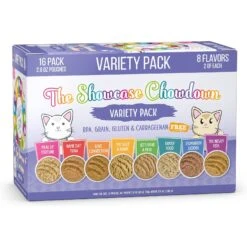 Weruva Slide N' Serve The Showcase Chowdown Variety Pack Pate Grain-Free Cat Food Pouches