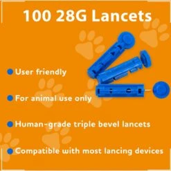 IPet PRO Ulti-Thin Sterile Lancets For Dogs & Cats, 28-Gauge -Blue Buffalo Shop 149757 PT2. AC SS1800 V1631715072