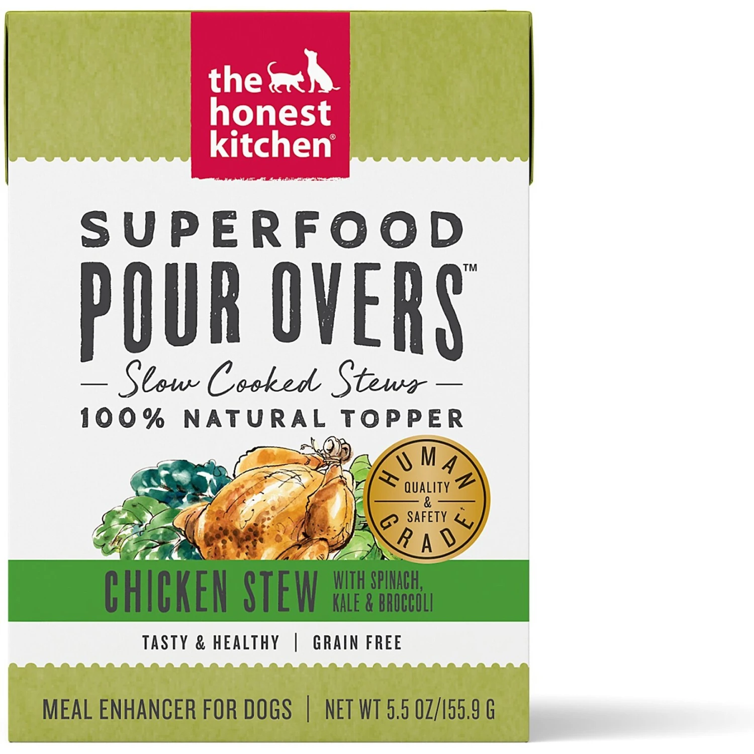 The Honest Kitchen Superfood POUR OVERS Chicken Stew With Veggies Wet Dog Food Topper 3 The Honest Kitchen Superfood POUR OVERS Chicken Stew With Veggies Wet Dog Food Topper