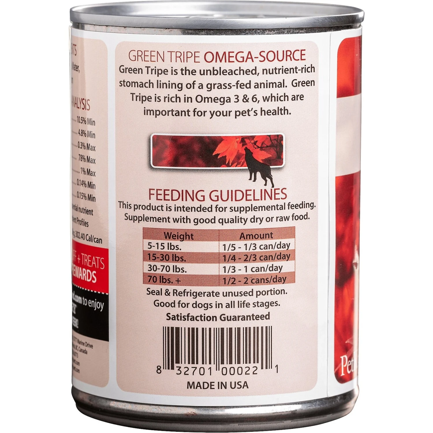 PetKind Tripett Green Venison Tripe Grain- Free Canned Dog Food 4 PetKind Tripett Green Venison Tripe Grain- Free Canned Dog Food - Image 2