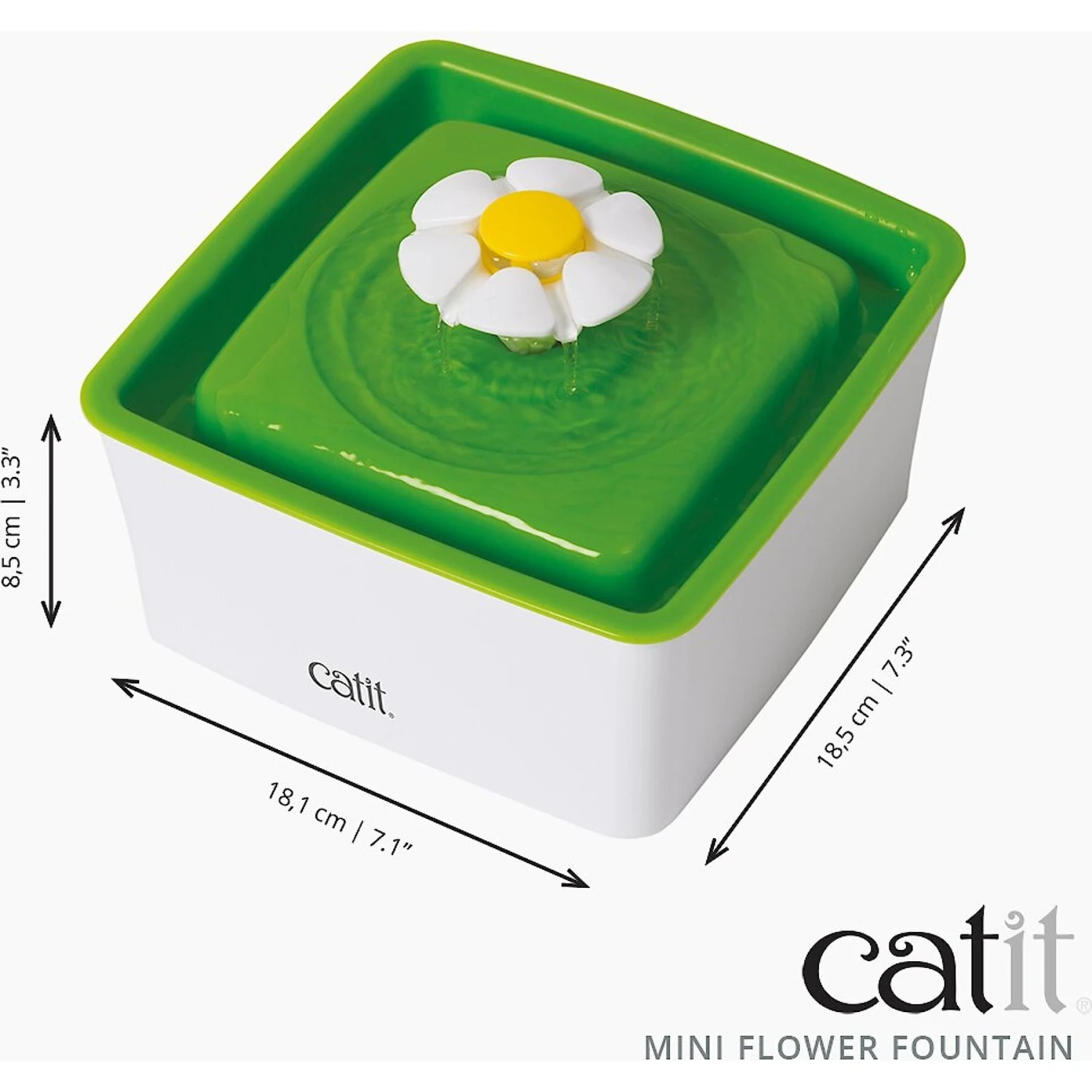 Catit Mini Flower Plastic Cat Fountain 4 Catit Mini Flower Plastic Cat Fountain - Image 2