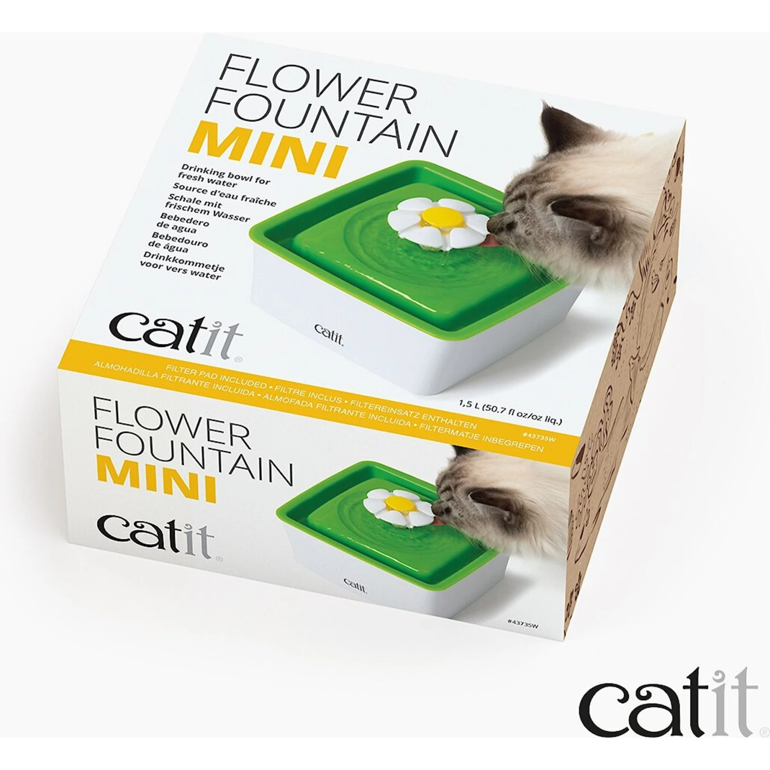 Catit Mini Flower Plastic Cat Fountain 9 Catit Mini Flower Plastic Cat Fountain - Image 7