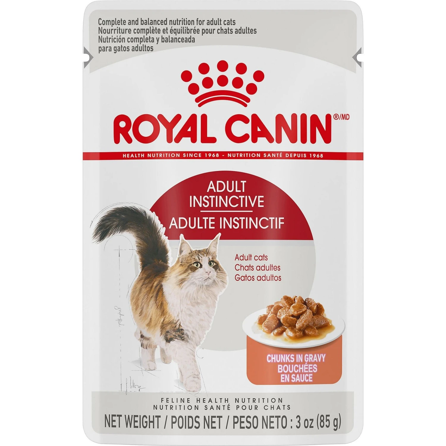 Royal Canin Feline Health Nutrition Adult Instinctive Chunks In Gravy Cat Food Pouch 4 Royal Canin Feline Health Nutrition Adult Instinctive Chunks In Gravy Cat Food Pouch - Image 2
