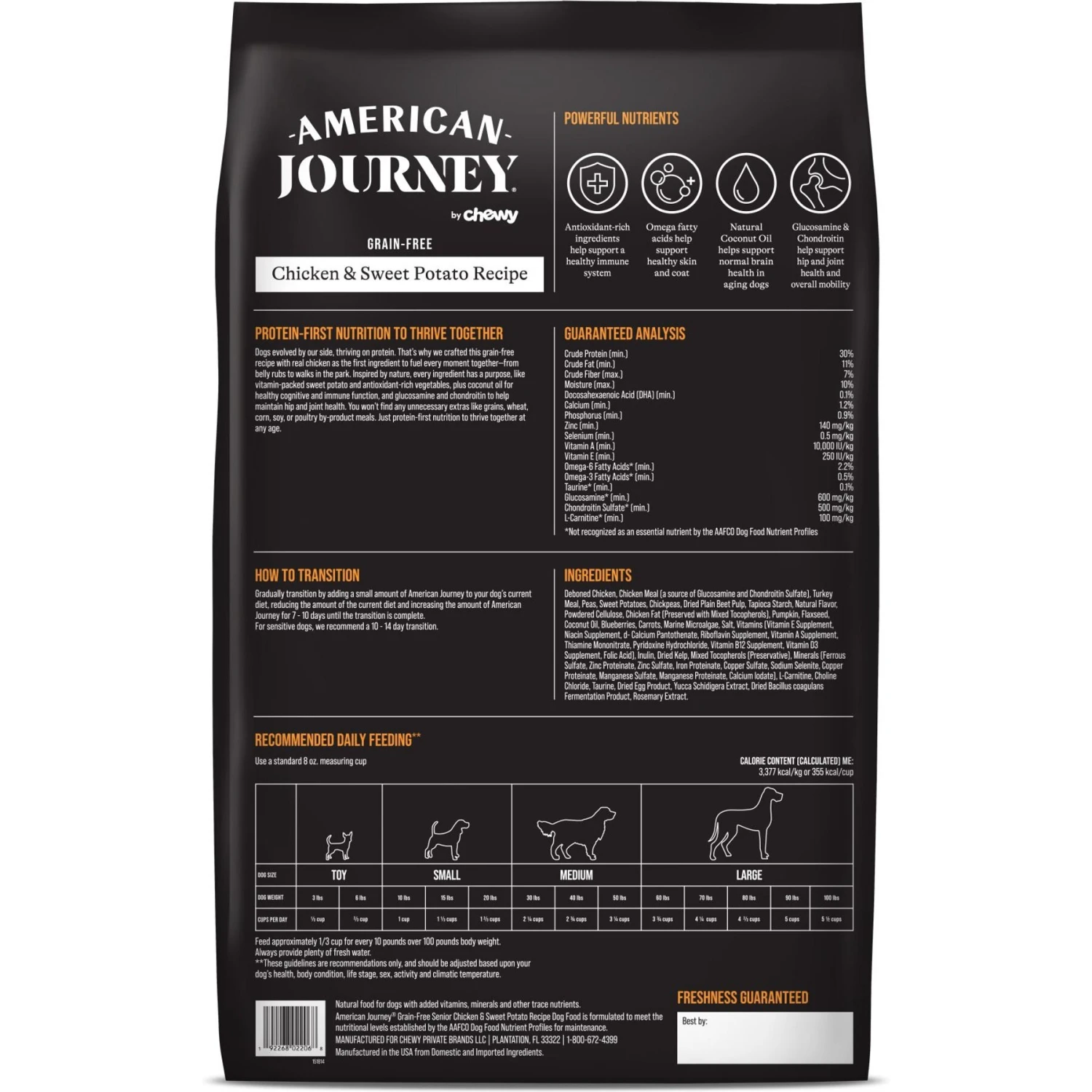 American Journey Senior Chicken & Sweet Potato Recipe Grain-Free Dry Dog Food 4 American Journey Senior Chicken & Sweet Potato Recipe Grain-Free Dry Dog Food - Image 2
