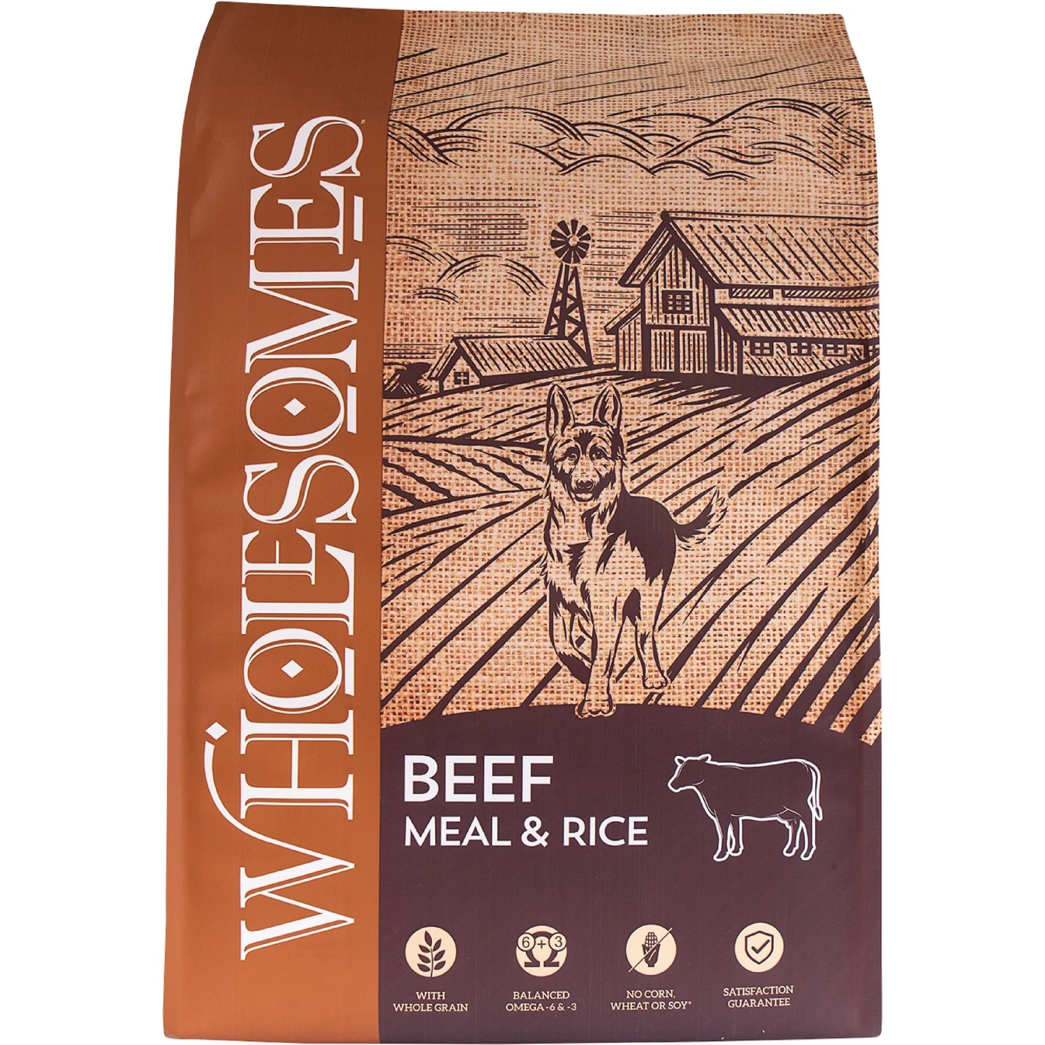Wholesomes Beef Meal & Rice Formula Dry Dog Food 3 Wholesomes Beef Meal & Rice Formula Dry Dog Food