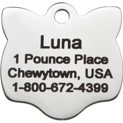 Frisco Stainless Steel Personalized Cat ID Tag, Cat -Blue Buffalo Shop 153043 PT2. AC SS1800 V1540560126