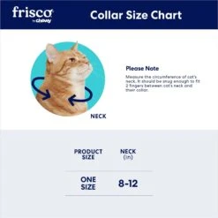 Frisco Rose Polyester Breakaway Cat Collar With Bell -Blue Buffalo Shop 153160 PT7. AC SS1800 V1701796857