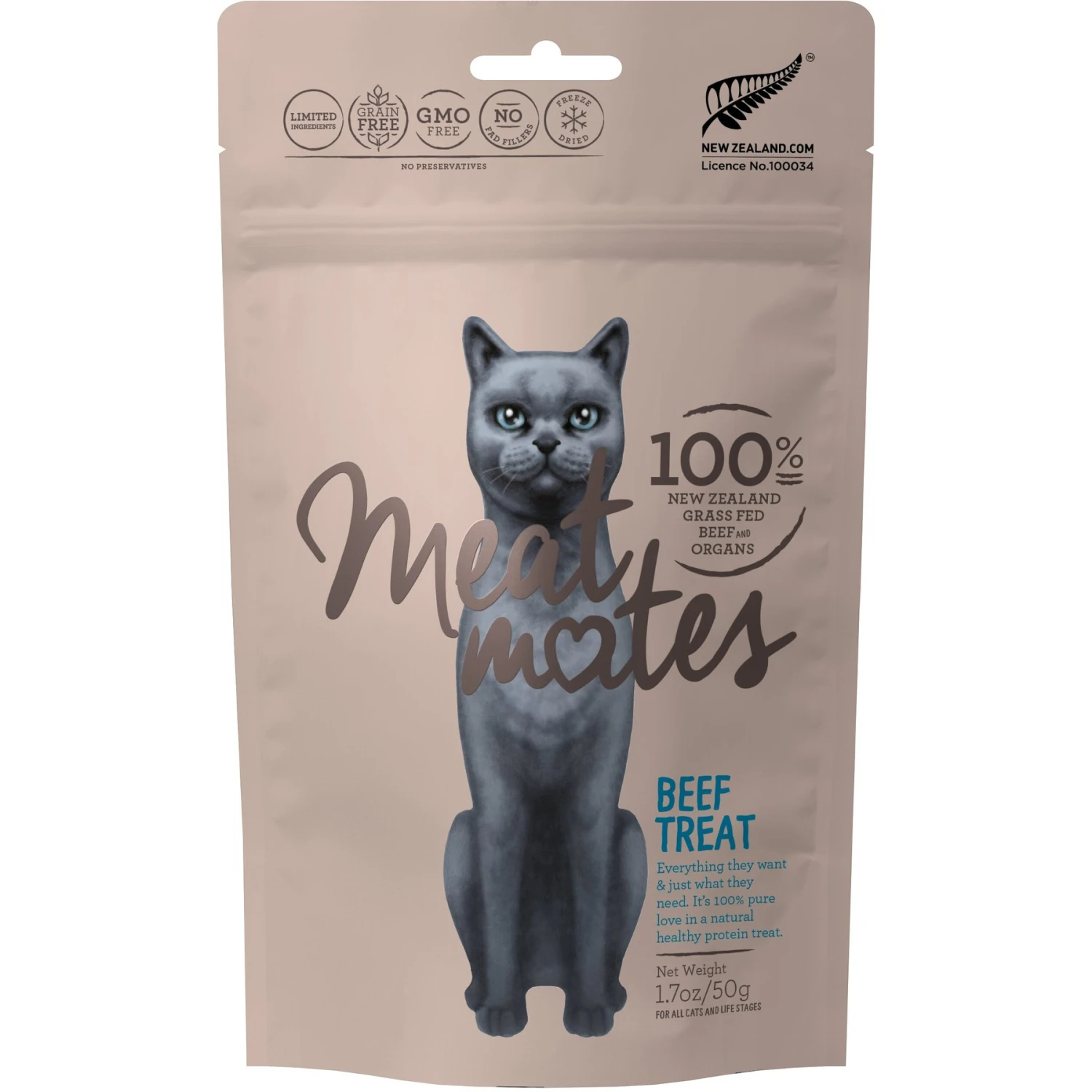Meat Mates Beef Freeze-Dried Raw Cat Treats 3 Meat Mates Beef Freeze-Dried Raw Cat Treats