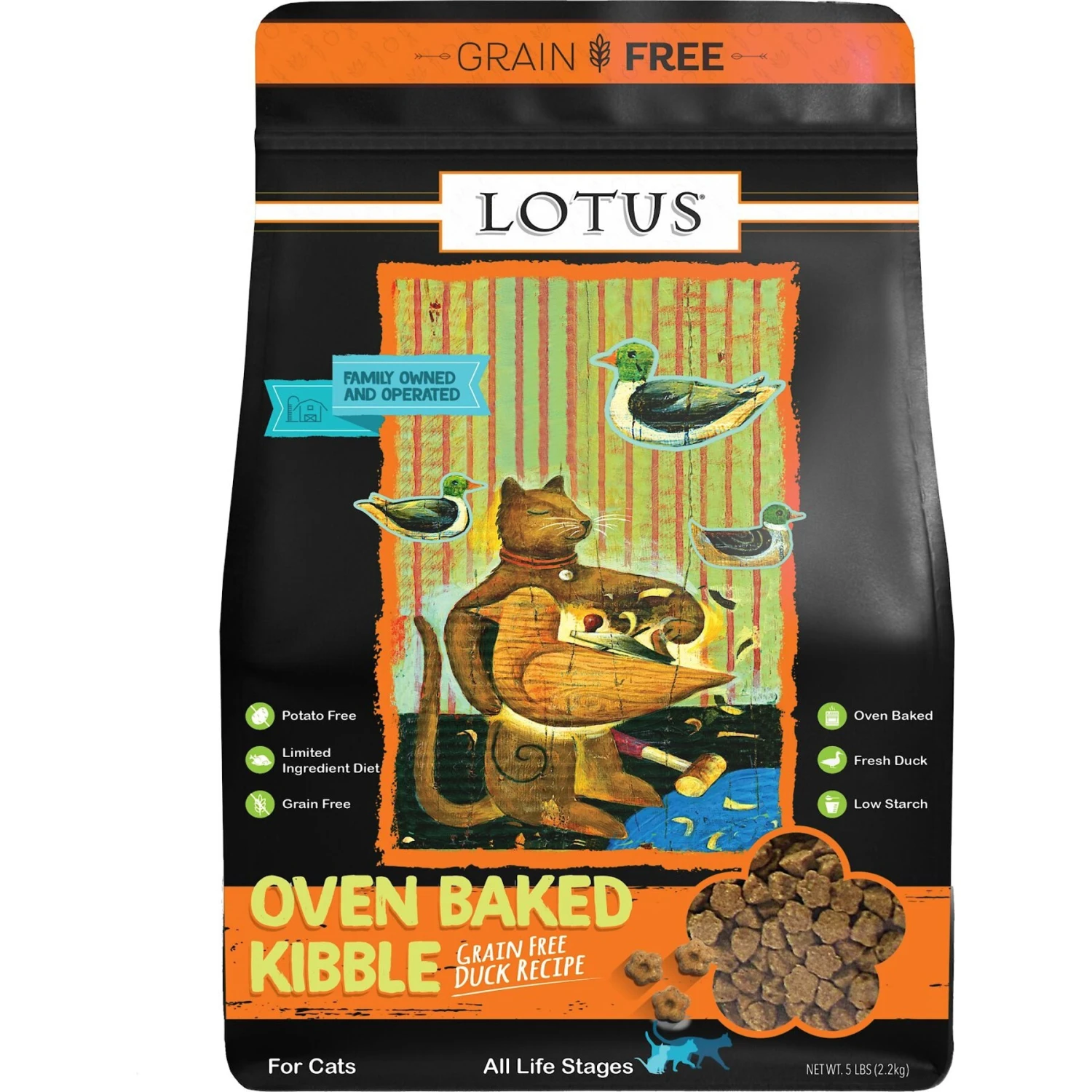 Lotus Oven-Baked Duck Recipe Grain-Free Dry Cat Food 3 Lotus Oven-Baked Duck Recipe Grain-Free Dry Cat Food