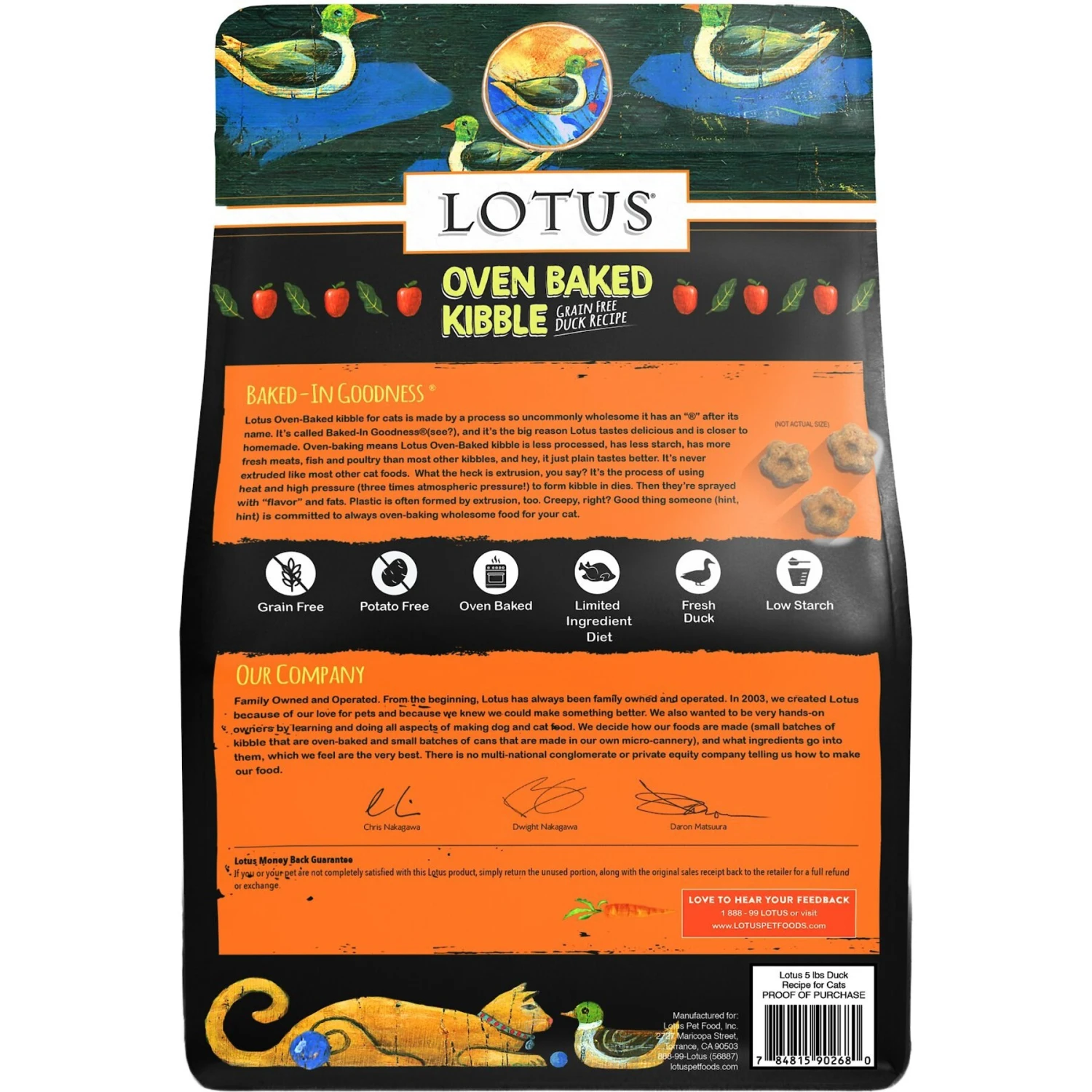 Lotus Oven-Baked Duck Recipe Grain-Free Dry Cat Food 4 Lotus Oven-Baked Duck Recipe Grain-Free Dry Cat Food - Image 2