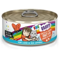 BFF OMG Crazy 4 U! Chicken & Salmon Dinner In Gravy Grain-Free Canned Cat Food