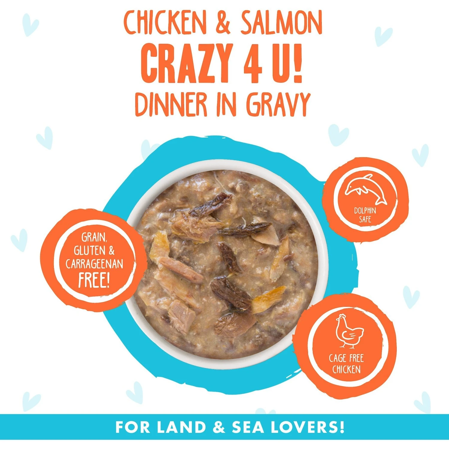 BFF OMG Crazy 4 U! Chicken & Salmon Dinner In Gravy Grain-Free Canned Cat Food 5 BFF OMG Crazy 4 U! Chicken & Salmon Dinner In Gravy Grain-Free Canned Cat Food - Image 3