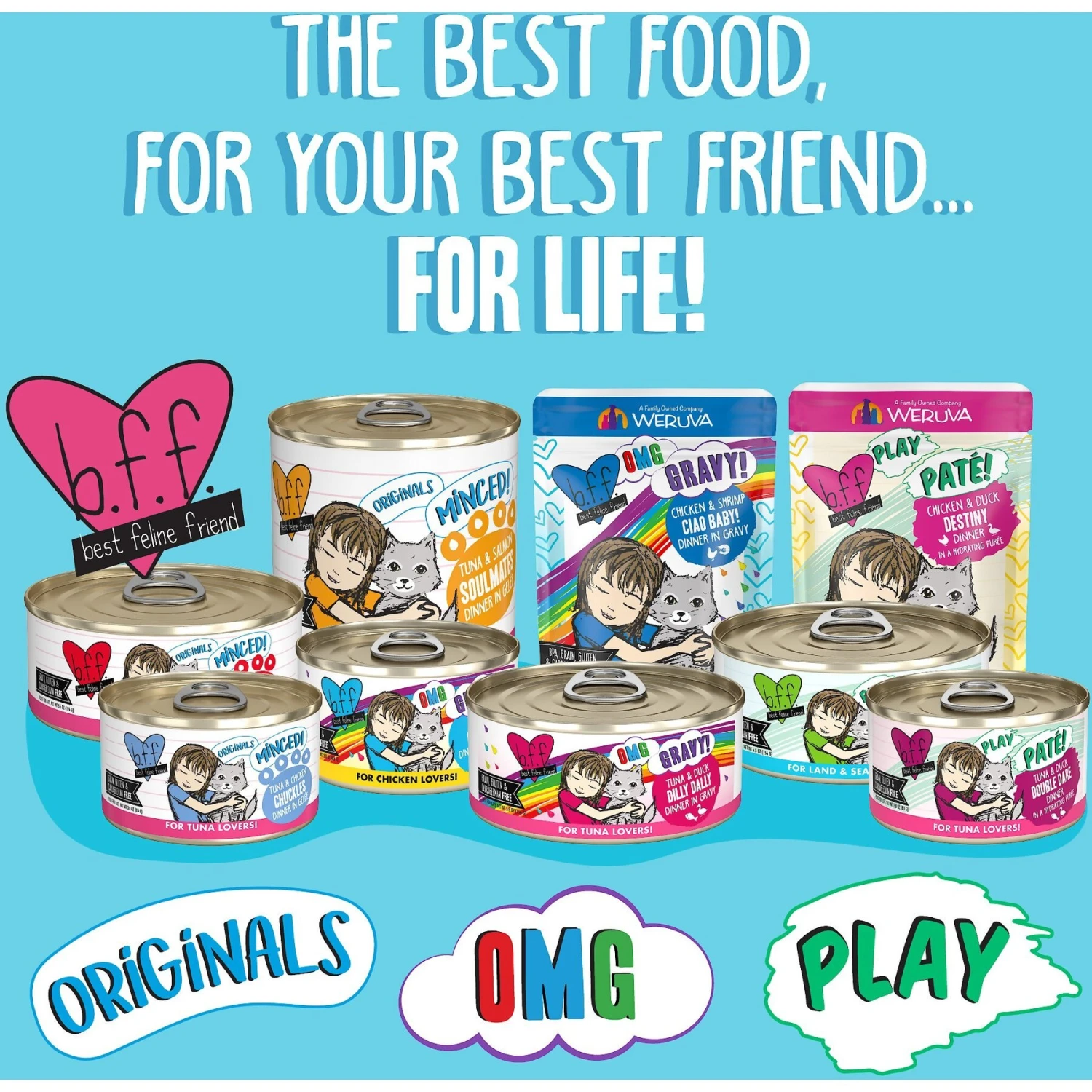BFF OMG Crazy 4 U! Chicken & Salmon Dinner In Gravy Grain-Free Canned Cat Food 7 BFF OMG Crazy 4 U! Chicken & Salmon Dinner In Gravy Grain-Free Canned Cat Food - Image 5