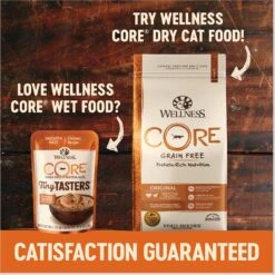 Wellness CORE Tiny Tasters Tuna & Salmon Pate Grain-Free Cat Food Pouches 16 Wellness CORE Tiny Tasters Tuna & Salmon Pate Grain-Free Cat Food Pouches -Blue Buffalo Shop 155328 PT5. AC SS1800 V1695836515