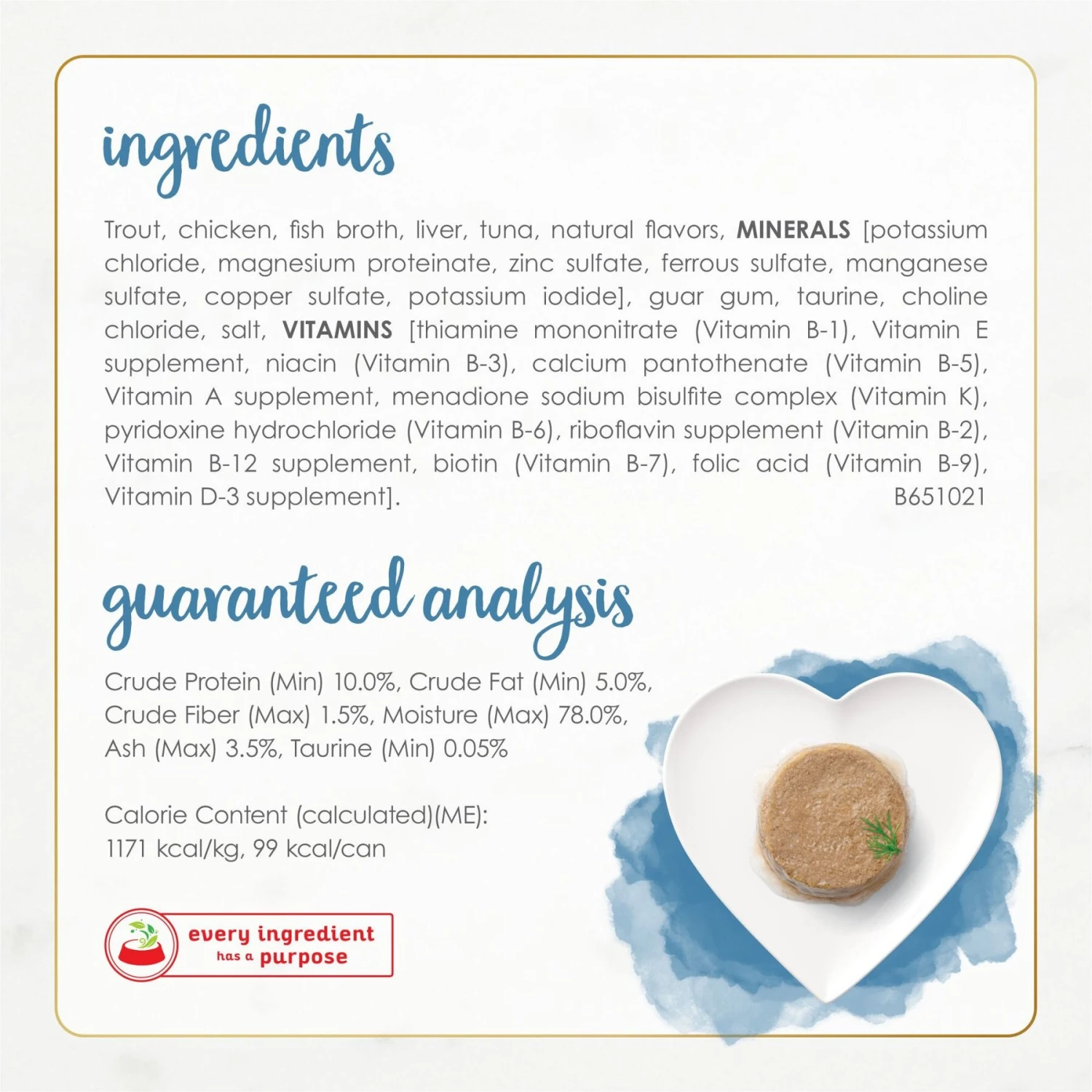 Fancy Feast Gourmet Naturals Trout & Tuna Recipe Pate Canned Cat Food, 3-oz, Case Of 12 8 Fancy Feast Gourmet Naturals Trout & Tuna Recipe Pate Canned Cat Food, 3-oz, Case Of 12 - Image 6