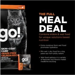Go! Solutions Skin + Coat Care Grain-Free Salmon Recipe Dry Cat Food 16 Go! Solutions Skin + Coat Care Grain-Free Salmon Recipe Dry Cat Food -Blue Buffalo Shop 157019 PT5. AC SS1800 V1638835022