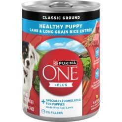 Purina ONE +Plus Classic Ground Healthy Puppy Lamb & Long Grain Rice Entree Canned Dog Food