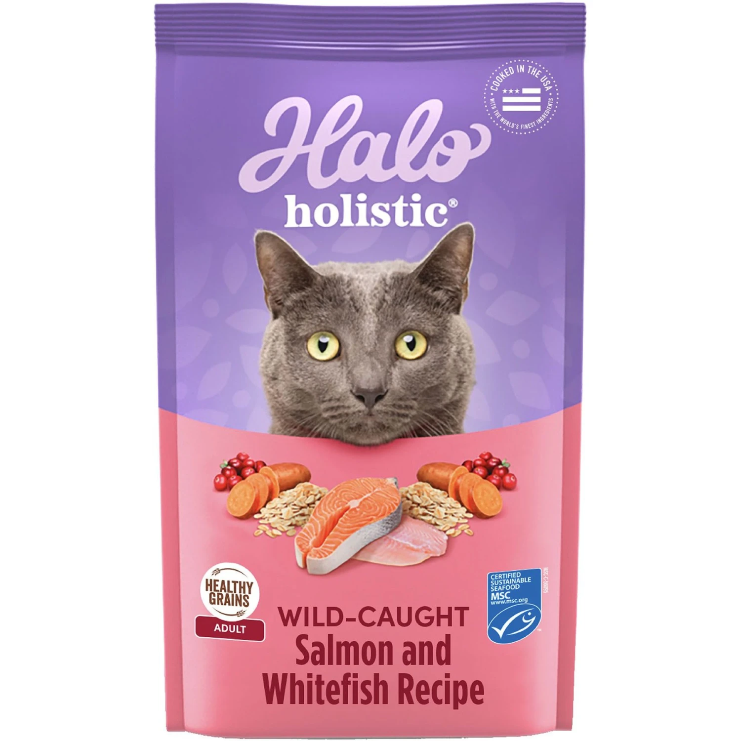Halo Holistic Wild-Caught Salmon & Whitefish Recipe Dry Cat Food 3 Halo Holistic Wild-Caught Salmon & Whitefish Recipe Dry Cat Food
