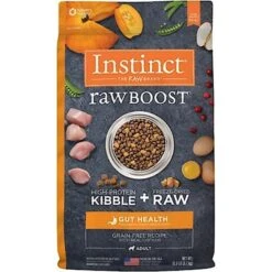 Instinct Raw Boost Gut Health Grain-Free Recipe With Real Chicken & Freeze-Dried Raw Pieces Adult Dry Dog Food