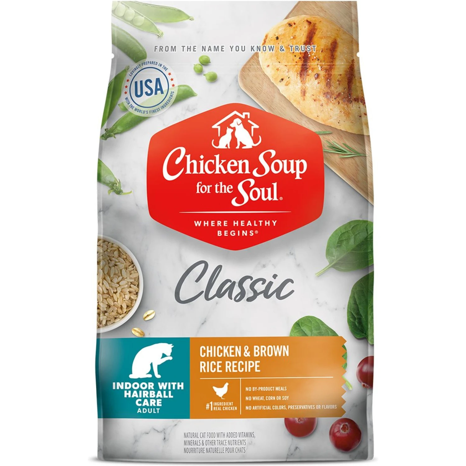 Chicken Soup For The Soul Indoor Chicken & Brown Rice Recipe Dry Cat Food 3 Chicken Soup For The Soul Indoor Chicken & Brown Rice Recipe Dry Cat Food