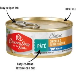 Chicken Soup For The Soul Chicken & Turkey Recipe Adult Pate Canned Cat Food -Blue Buffalo Shop 165136 PT5. AC SS1800 V1600398687