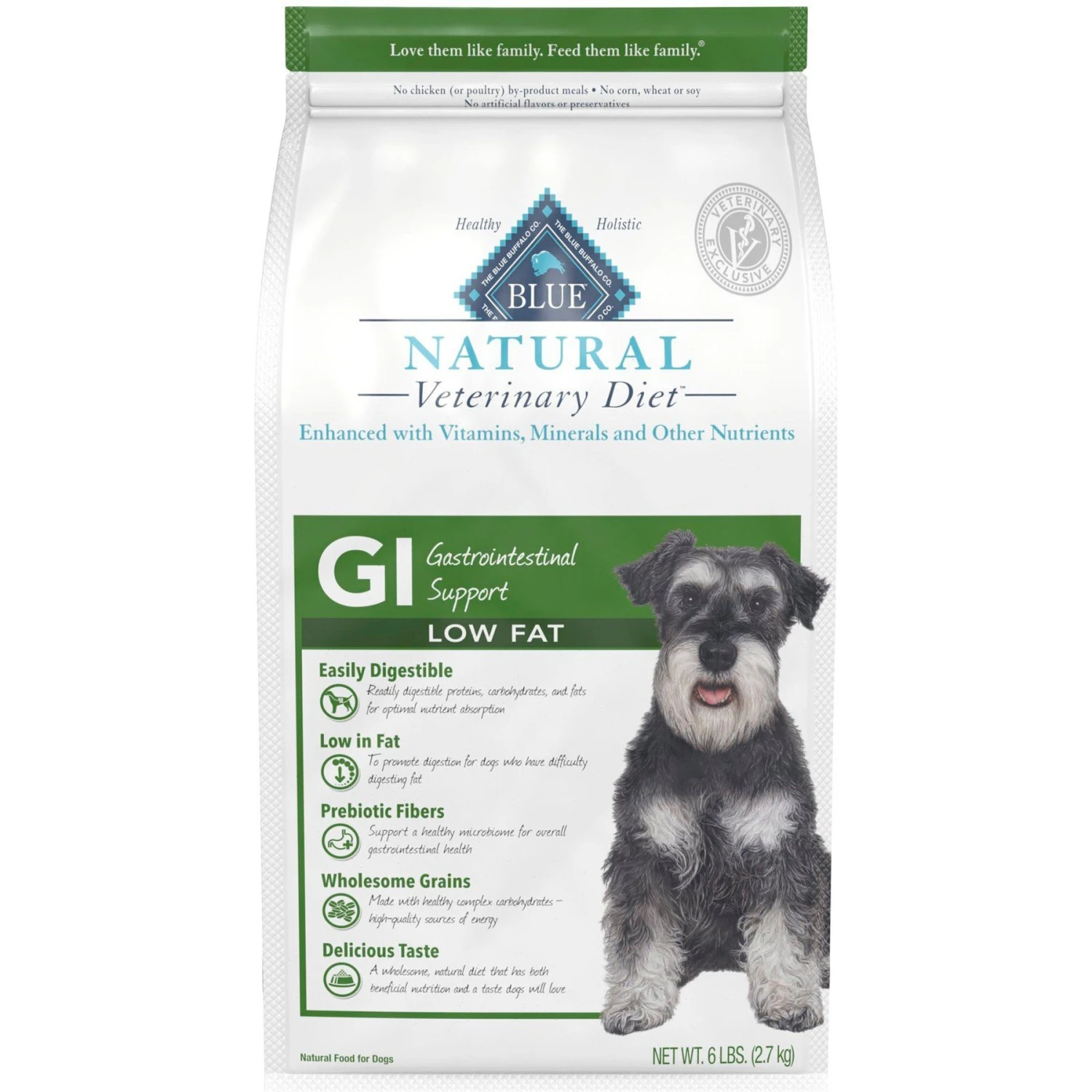 Blue Buffalo Natural Veterinary Diet GI Gastrointestinal Support Low Fat Dry Dog Food 3 Blue Buffalo Natural Veterinary Diet GI Gastrointestinal Support Low Fat Dry Dog Food